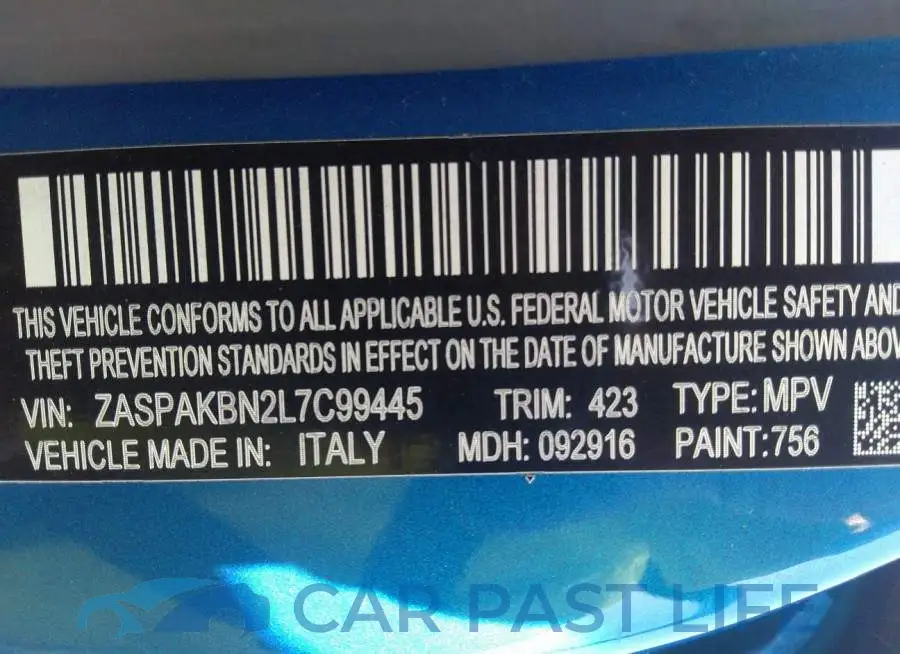 ZASPAKBN2L7C99445# 9
