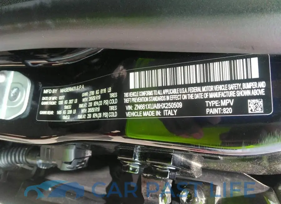 ZN661XUA8HX250509# 9