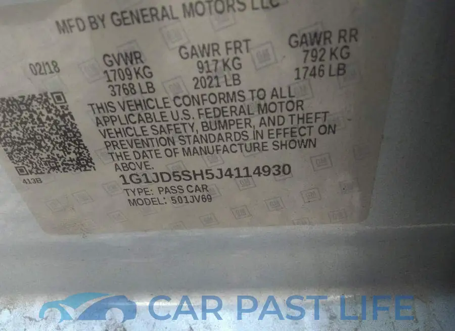 1G1JD5SH5J4114930# 9