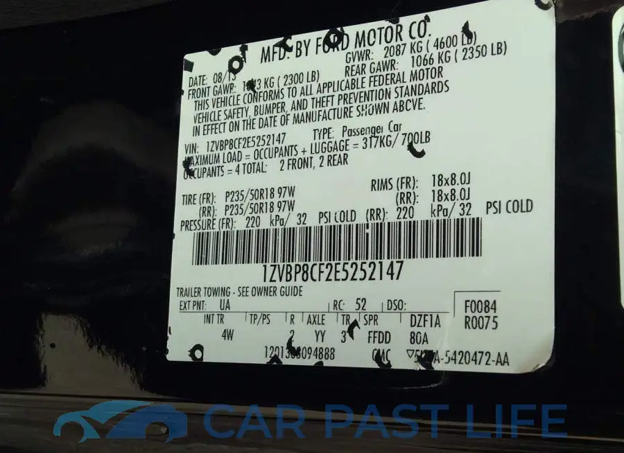 1ZVBP8CF2E5252147# 9