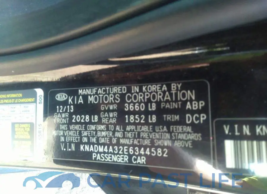 KNADM4A32E6344582# 9