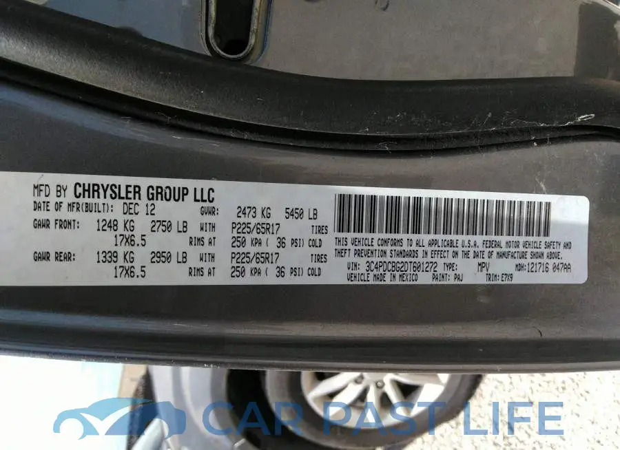 3C4PDCBG2DT601272# 9