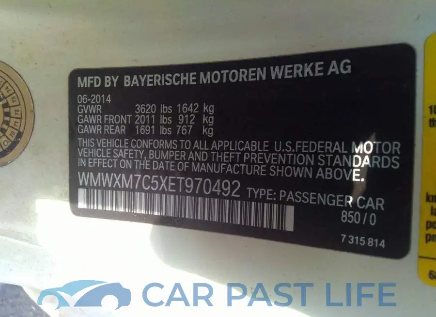 WMWXM7C5XET970492# 9