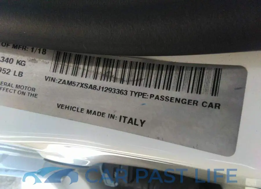 ZAM57XSA8J1293363# 9