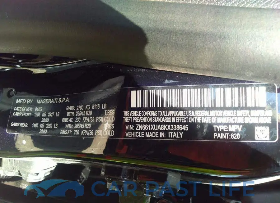 ZN661XUA8KX338645# 9