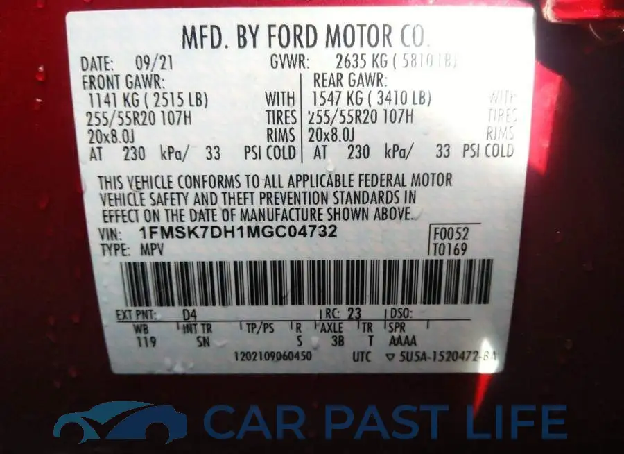 1FMSK7DH1MGC04732# 9