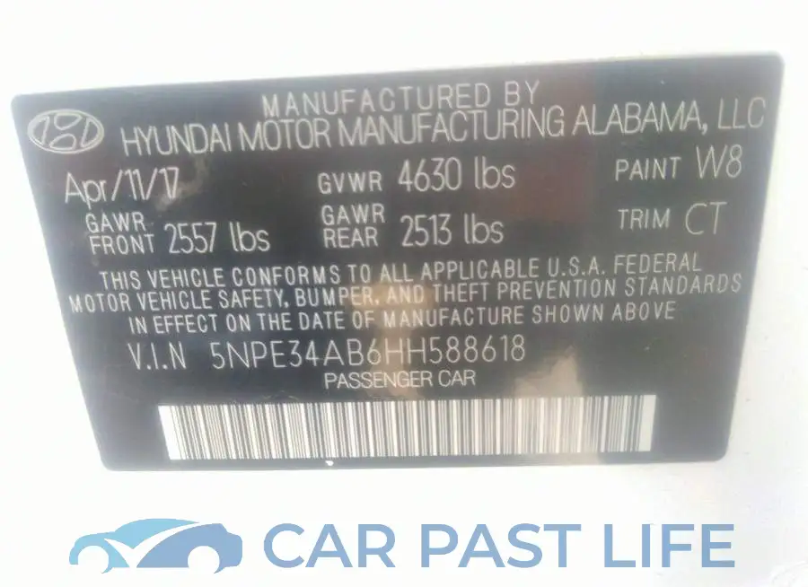 5NPE34AB6HH588618# 9