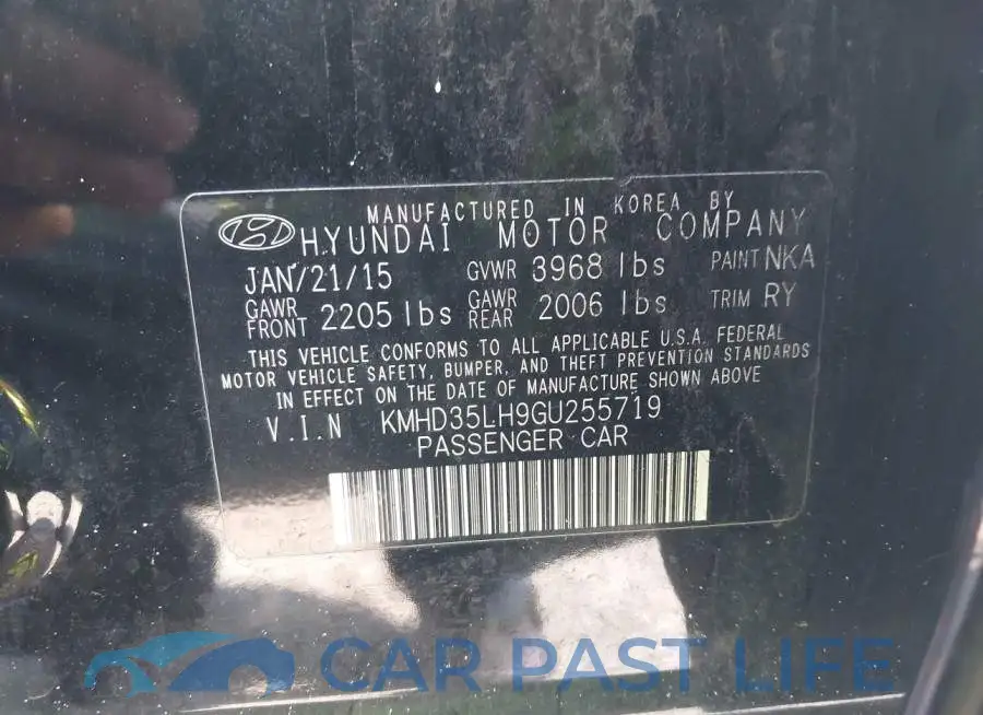 KMHD35LH9GU255719# 9