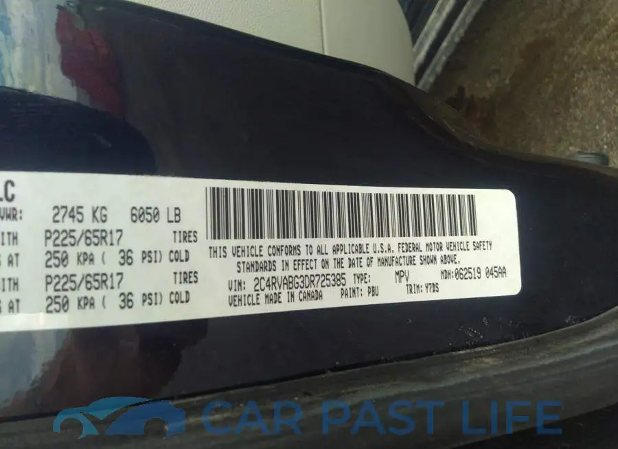 2C4RVABG3DR725385# 9