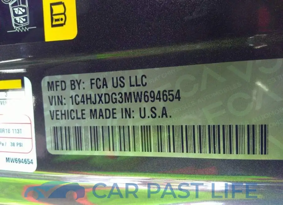 1C4HJXDG3MW694654# 9