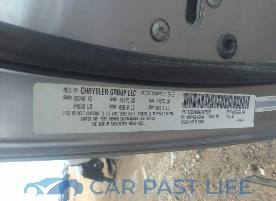2C3CDYAG4DH675951# 9