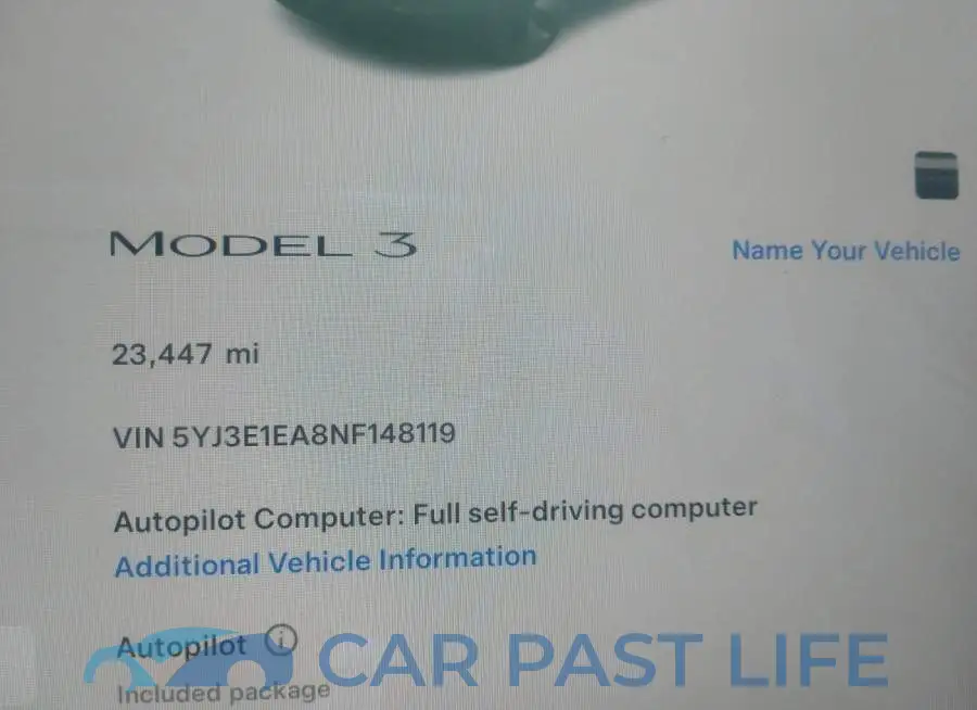 5YJ3E1EA8NF148119# 7