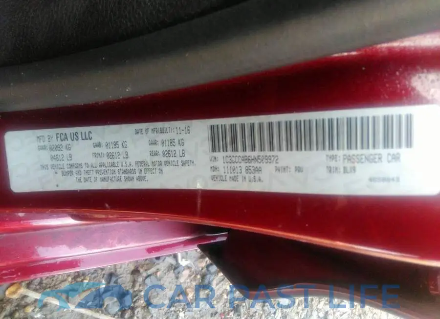 1C3CCCAB6HN509972# 9