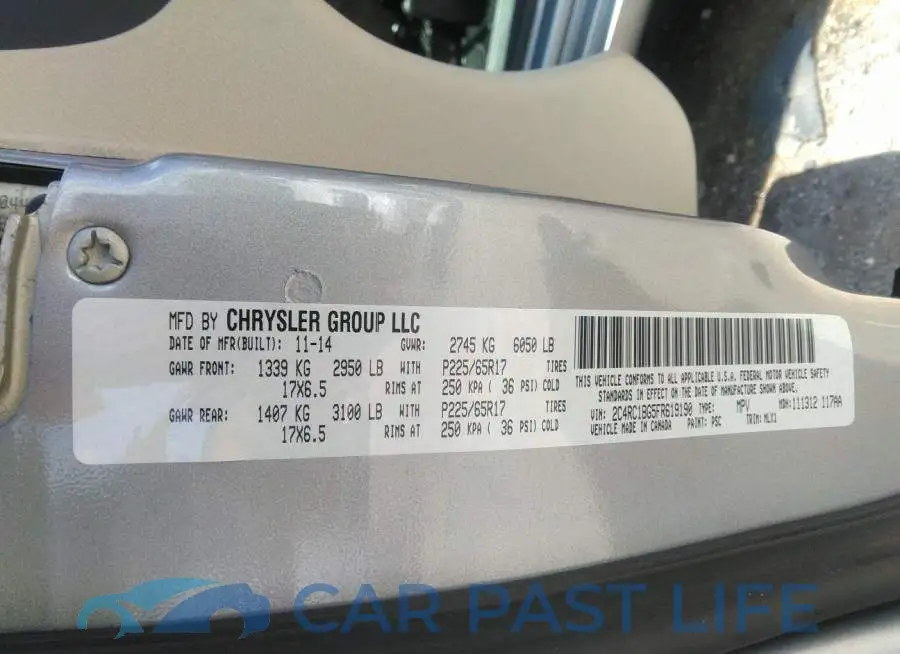 2C4RC1BG5FR619190# 9