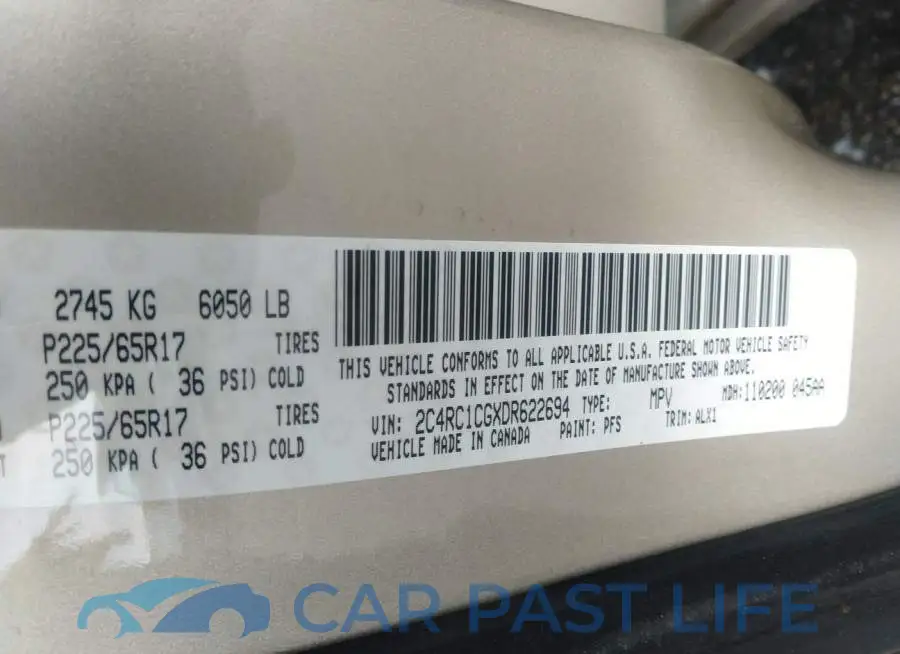 2C4RC1CGXDR622694# 9