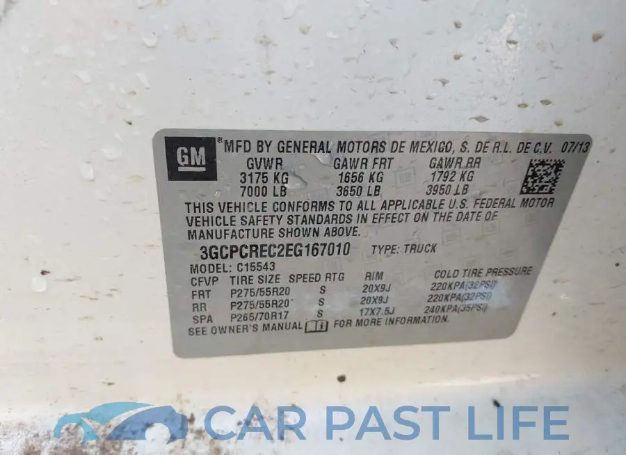 3GCPCREC2EG167010# 9