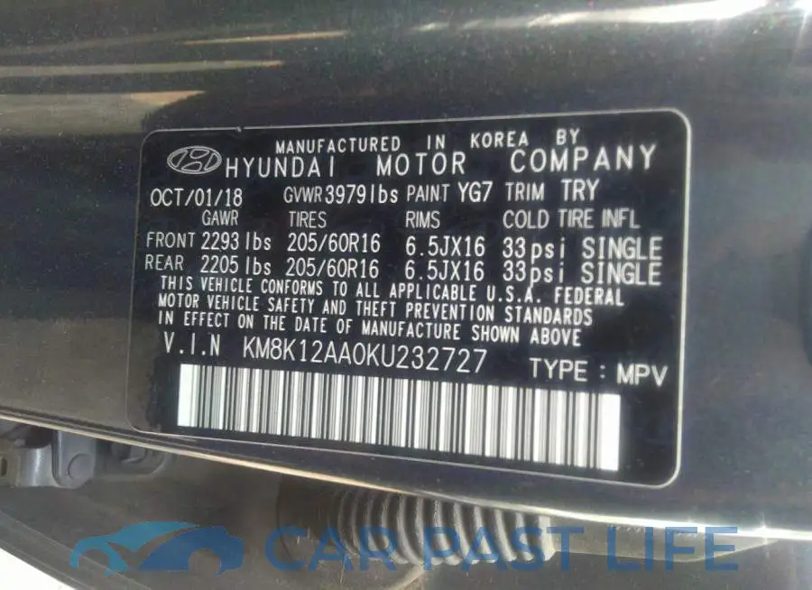 KM8K12AA0KU232727# 9
