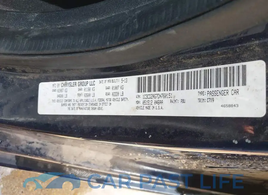 1C3CDZAG7DN760151# 9