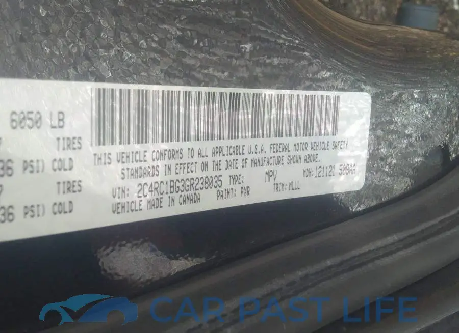 2C4RC1BG3GR238035# 9