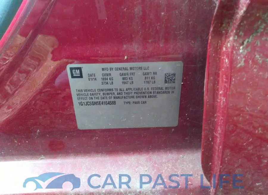 1G1JC5SH5E4164588# 9