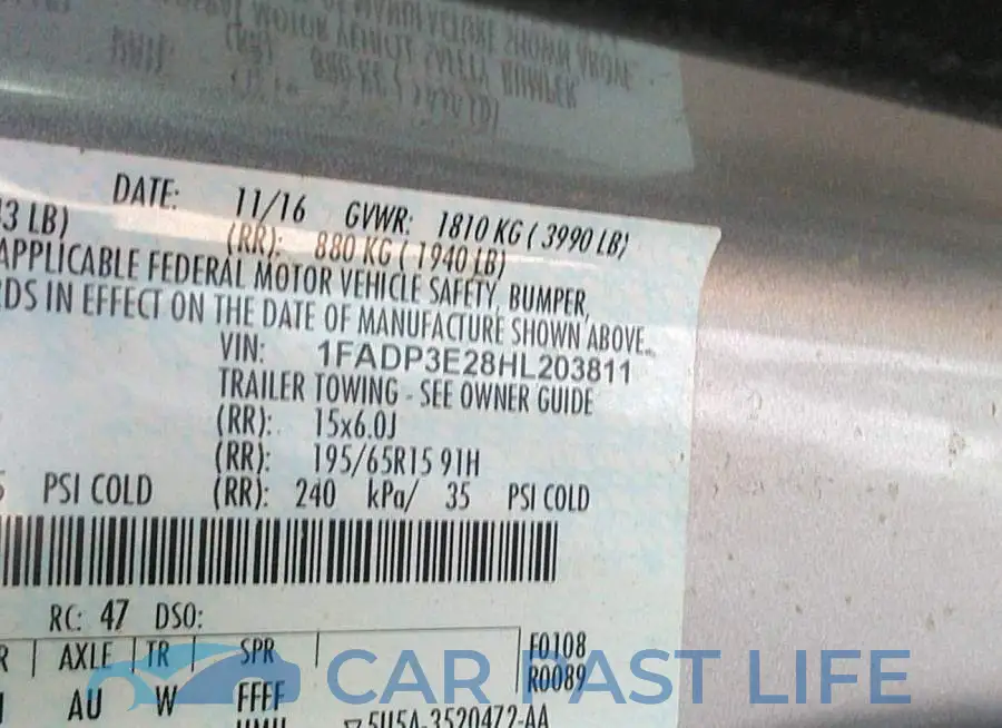 1FADP3E28HL203811# 9