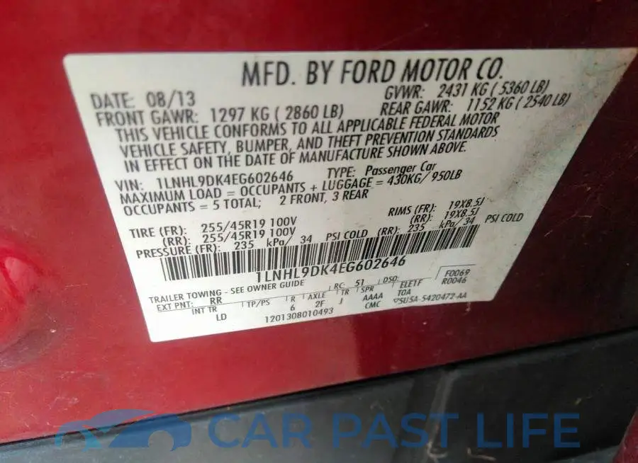 1LNHL9DK4EG602646# 9
