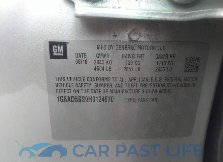 1G6AD5SS9H0124870# 9