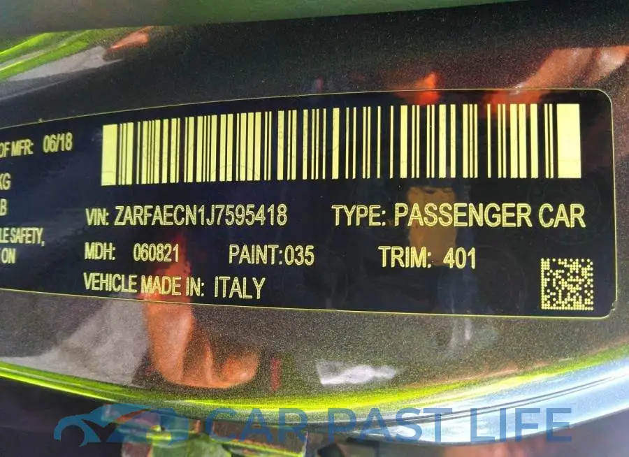 ZARFAECN1J7595418# 9