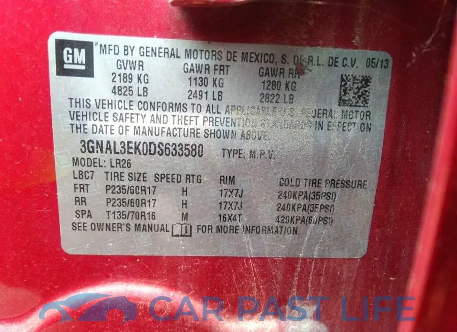 3GNAL3EK0DS633580# 9