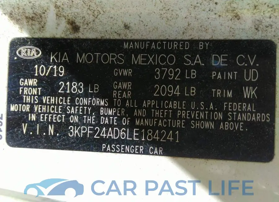 3KPF24AD6LE184241# 9