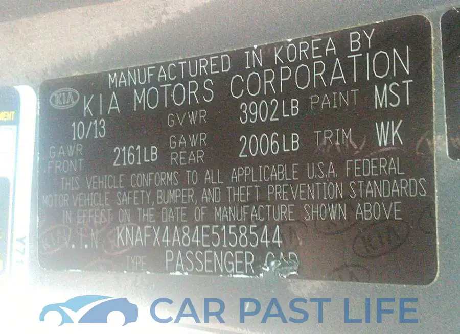 KNAFX4A84E5158544# 9
