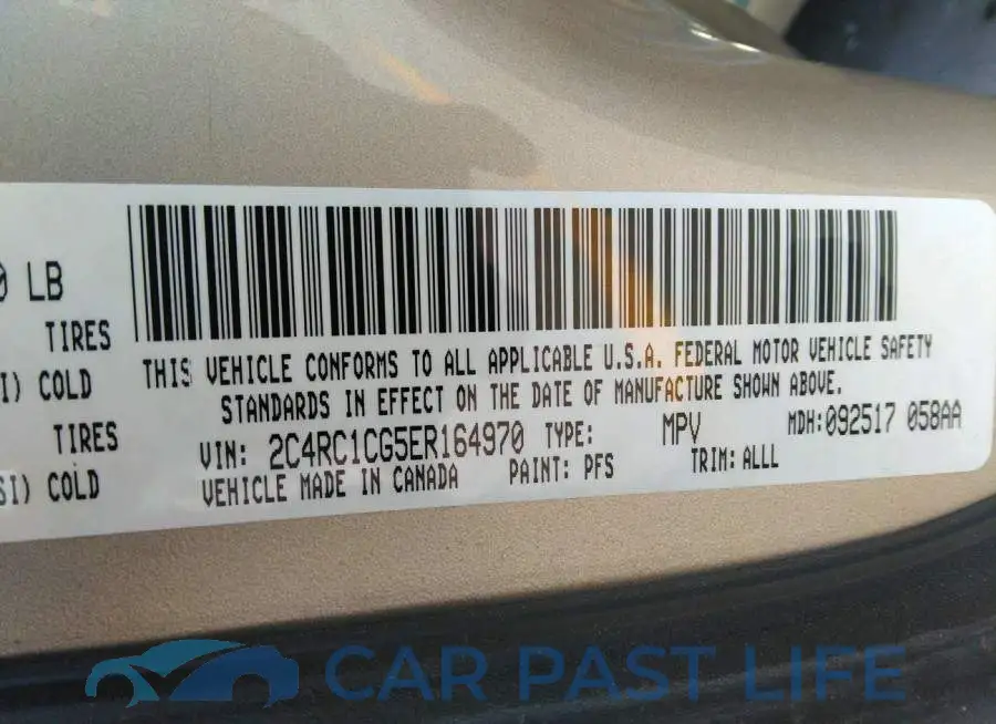 2C4RC1CG5ER164970# 9