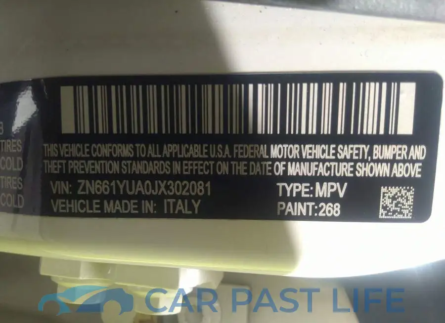 ZN661YUA0JX302081# 9