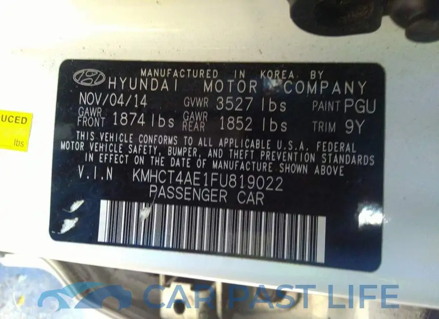 KMHCT4AE1FU819022# 9