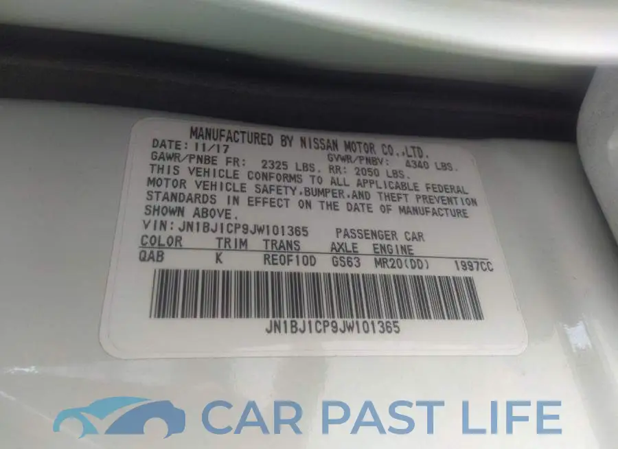 JN1BJ1CP9JW101365# 9