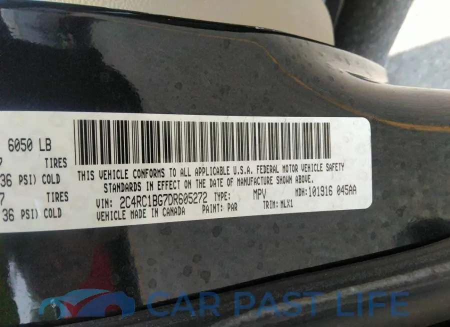 2C4RC1BG7DR605272# 9