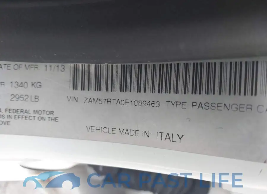 ZAM57RTA0E1089463# 9