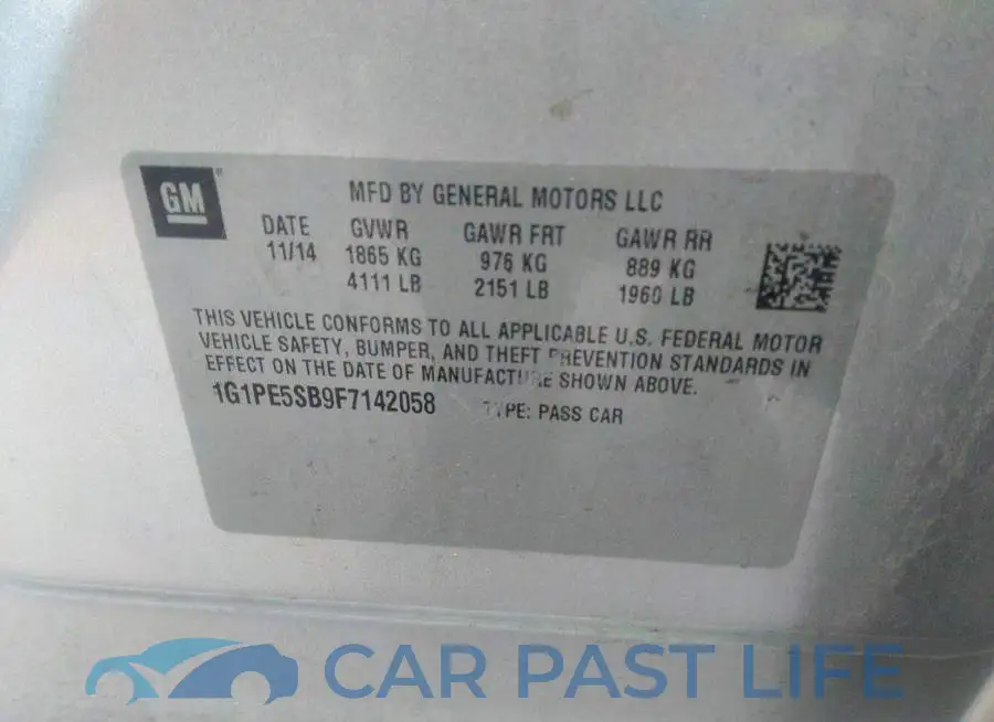 1G1PE5SB9F7142058# 9