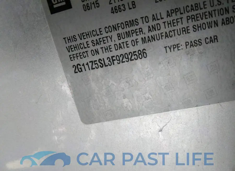 2G11Z5SL3F9292586# 9