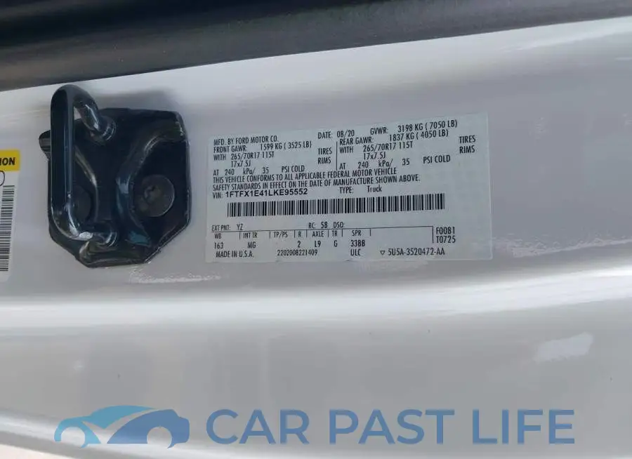 1FTFX1E41LKE95552# 9