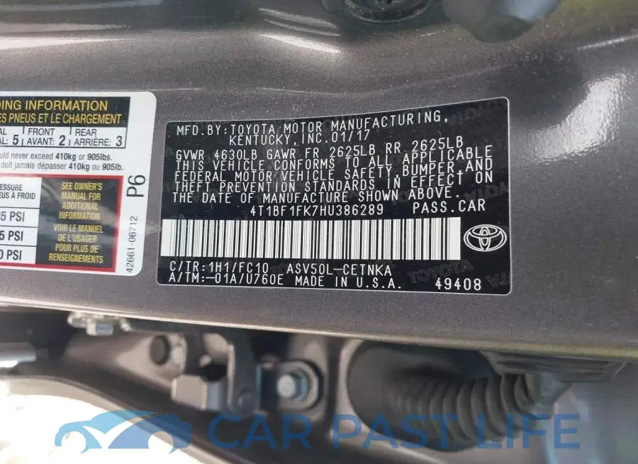 4T1BF1FK7HU386289# 9