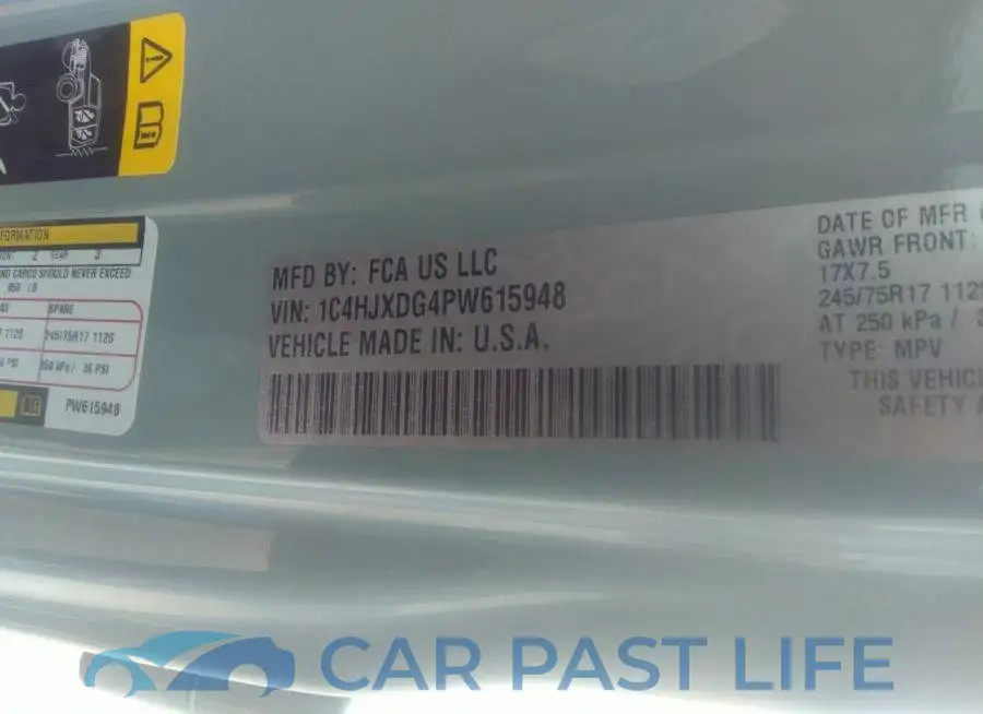 1C4HJXDG4PW615948# 9