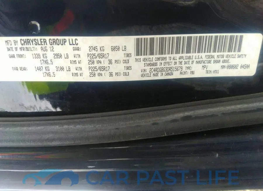 2C4RDGBG3DR515679# 9