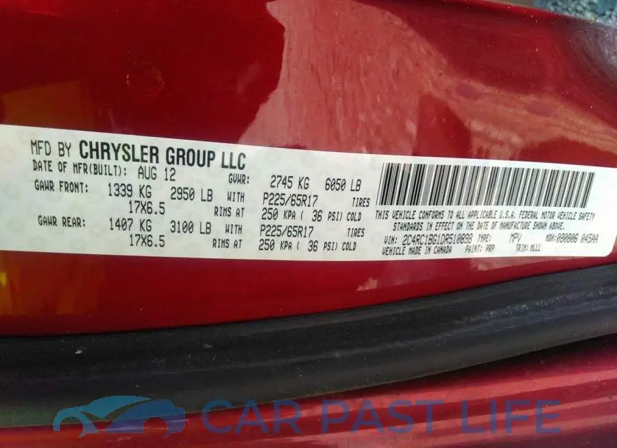 2C4RC1BG1DR510898# 9