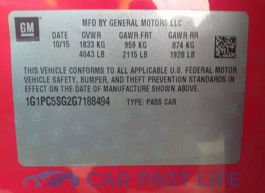 1G1PC5SG2G7188494# 9