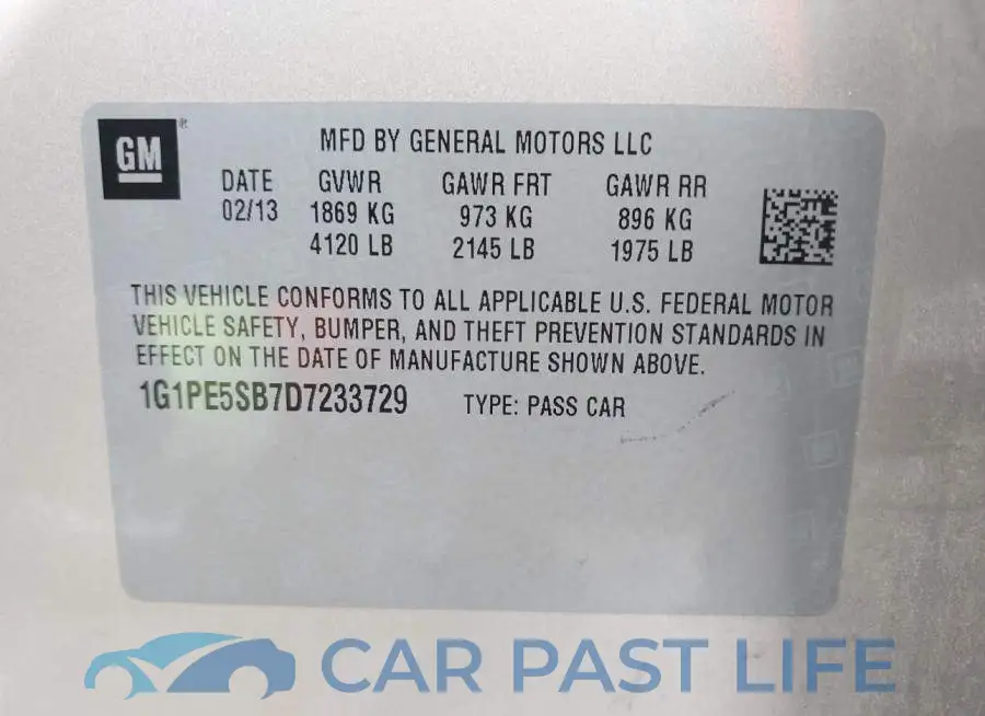 1G1PE5SB7D7233729# 9
