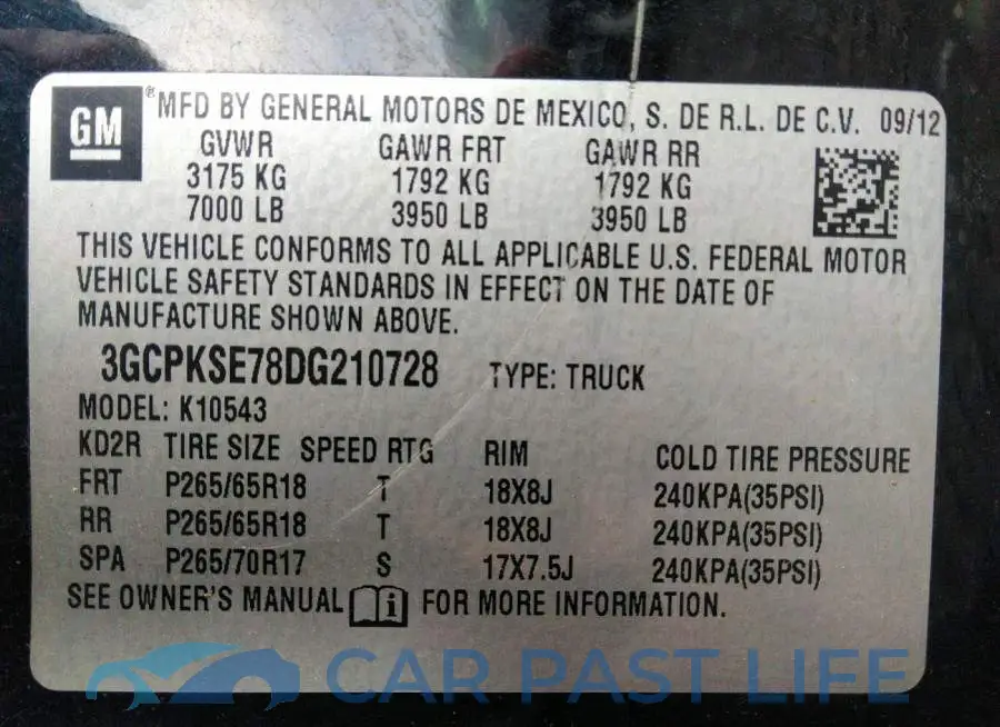 3GCPKSE78DG210728# 9