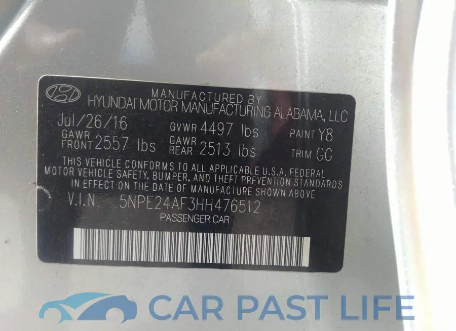 5NPE24AF3HH476512# 9