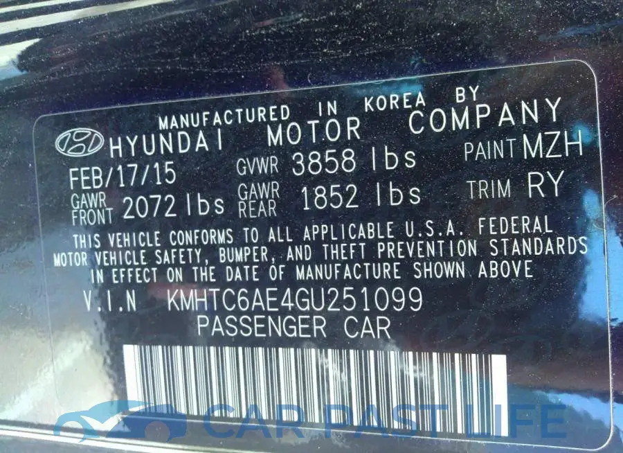 KMHTC6AE4GU251099# 9
