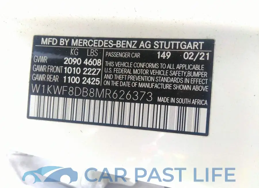 W1KWF8DB8MR626373# 9